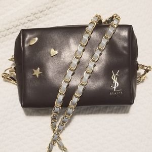 Yves Saint Laurent Beaute leather cross body purse
